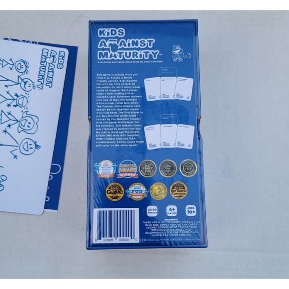 Kids Against Maturity A Fun Party Card Game for Kids and Families NEW & SEALED - Picture 2 of 3